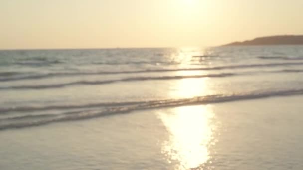 Zachód słońca nad plażą — Wideo stockowe