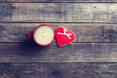 fincan kahve ve kurabiye