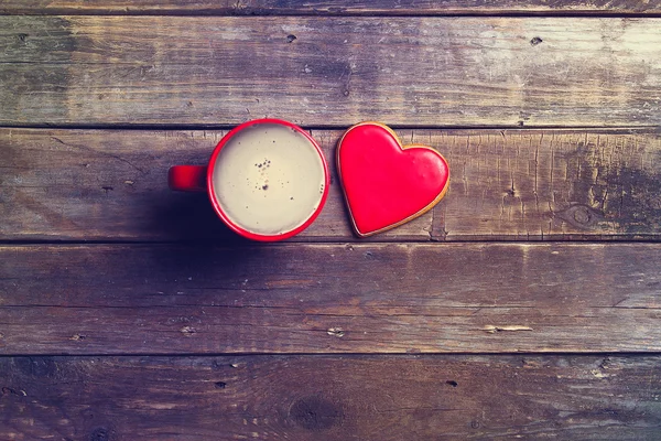 Taza de café y galletas —  Fotos de Stock