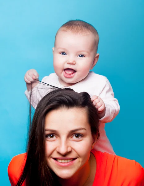 Retrato de mãe e filha — Fotografia de Stock