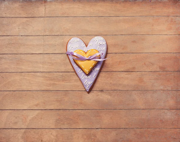 Galleta en forma de corazón —  Fotos de Stock