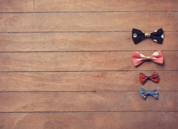 Four color bowties — Stock Photo, Image