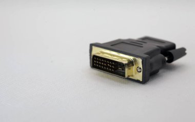 HDMI için izole edilmiş beyaz arkaplan DVI