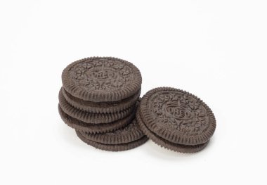 Jakarta, Endonezya-2 Ağustos 2021: Oreo, Endonezya 'nın Endonezya kentinde 2 Ağustos 2021 tarihli Amerikan sandviç kurabiyesi.