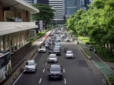 10 Şubat 2026 'da Endonezya' nın Jakarta şehrinde trafik sıkışıklığı yaşandı.