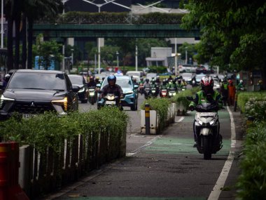 10 Şubat 2026 'da Endonezya' nın Jakarta şehrinde trafik sıkışıklığı yaşandı.