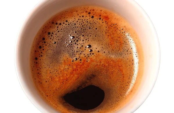 Beyaz bardakta kahve.