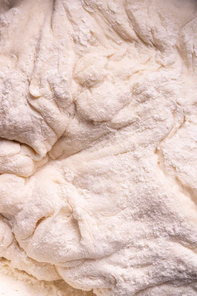 Ciasto Mąki Drożdży Tło Żywnościowe Zamknij Się — Zdjęcie stockowe