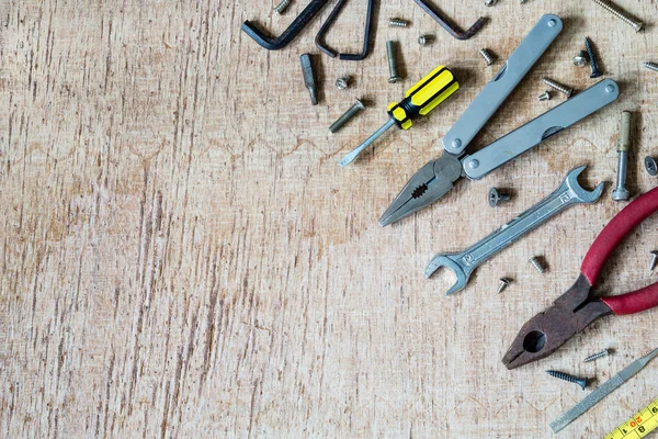 Strumenti di lavoro immagine di sfondo con spazio di copia — Foto Stock