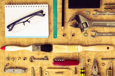 Çalışma araçlar arka plan görüntüsü