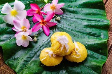 Tay tatlı toddy palm pasta tatlı tadı lezzetli