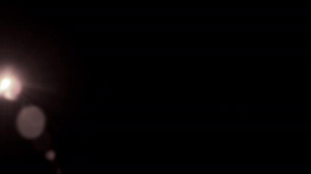 Оптична Лінза Спалахує Перехідний Безшовний Цикл Мерехтливим Тремтячим Освітленням Ефекти — стокове відео