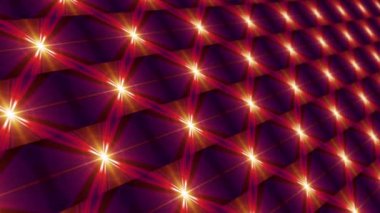 Soyut holografik ızgara matris hareketli grafik ögesi. Parlayan LED ışık çizgili soyut teknoloji arkaplan kontrol kiremit desenli. 4K 3D Yükselen Mozaik Parlak Kare Döşemeleri.