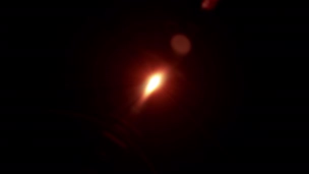 Optische Lens Flare Met Halo Corona Effect Flikkering Burst Licht — Stockvideo