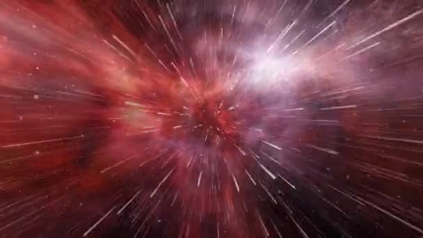 Abstract Buclă Fără Sudură Hyper Salt Într Altă Galaxie Viteza — Videoclip de stoc