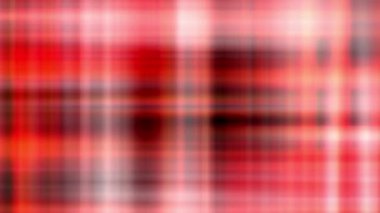 Soyut Kırmızı Beyaz renkli ekose desenli tartan desenli geometri soyut arka planı. 4K 3D kusursuz döngü parlak fütüristik arka plan. İş sunumu için zarif dijital bulanıklık, bilim kurgu, hitech.