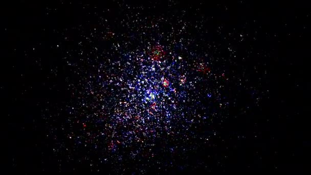 Voando Através Campos Estelares Espaço Exterior Loop Voando Através Nebulosa — Vídeo de Stock