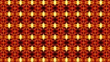 Soyut, kusursuz döngü desenli, psikedelik hareket videosu. Kaleydoskop Mandala desenli animasyon geçmişi. 4K soyut fütüristik moda sonu gelmeyen başlık giriş arkaplansız döngü tekrarlıyor.