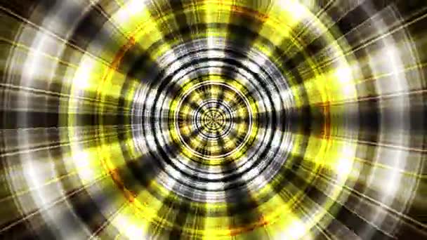 Radial Circular Abstract Fundal Multicolor Lumina Vortex Mișcă Într Cerc — Videoclip de stoc