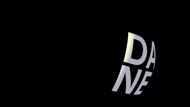 Daily News Gold Licht Text Schleife Rotierendes Animationseffekt Element Daily — Stockvideo