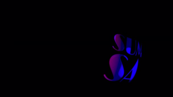 Renderizar Neon Luz Abstrato Loop Fundo Azul Rosa Espectro Neon — Vídeo de Stock