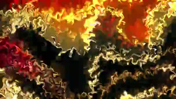 Płynna Pętla Futurystyczny Motion Tło Złotą Platynową Kulą Abstrakcyjnej Przestrzeni — Wideo stockowe