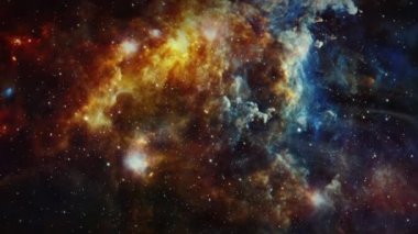 Döngü uzayı derin uzay keşfi. Caldwell 49 olarak da bilinen Rosette Nebulasına yolculuk. Samanyolu Galaksisi 'ndeki yıldız alanı Rosette Nebulası' na 4K 3D döngü uzay keşfi. NASA görüntüleriyle donatılmış.