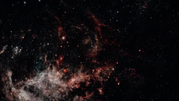 Abstract Space Exploration Nebula Sky Seamless Loop Background Câmera Loop — Vídeo de Stock
