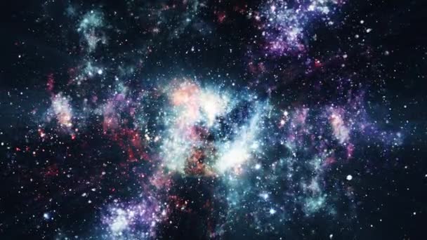 Podróżując Przez Pola Gwiezdne Kosmosie Supernową Wybucha Światło Streszczenie Śmierci — Wideo stockowe