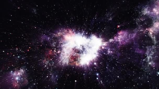 Résumé Supernova Explosion Étoiles Dans Espace Sans Couture Boucle Supernova — Video