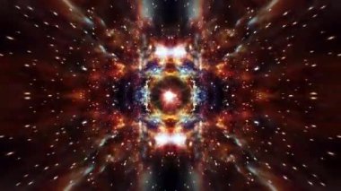 Soyut arka plan dönen gizemli kozmik manzara, sanal gerçeklik portalı, dış uzay.