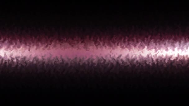 4K动画闪烁着现代磁浆能量线 随机振动 无线电波线效应 在黑色背景上绘制的涡旋电磁效应计算机图形 — 图库视频影像
