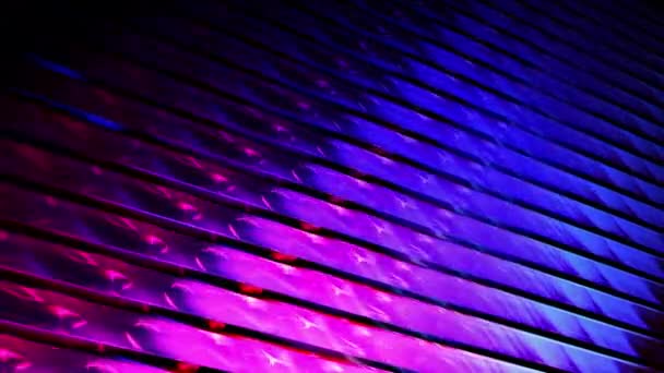 Abstract Dark Colorful Energy Shine Light Metal Sheets Pattern Looping — Stock Video