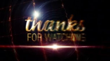 Dijital bilim-kurgu yüksek teknoloji kavramına sahip sinematik karavan arka planını izlediğiniz için teşekkürler. 4K 3D kusursuz döngü bilim fütüristik teknoloji video kapağı. Karavana baktığınız için teşekkürler.. 