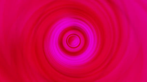 Vacker Rosa Röd Lutning Rörlig Hypnotisk Spiral Bakgrund Sömlös Loop — Stockvideo