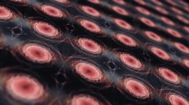 3D perspektif, çok renkli, fütüristik teknoloji tel örgü desen animasyonu. 4K kusursuz döngü elektroniği LED duvar dijital devre bilim teknolojisi arka planı konsepti.