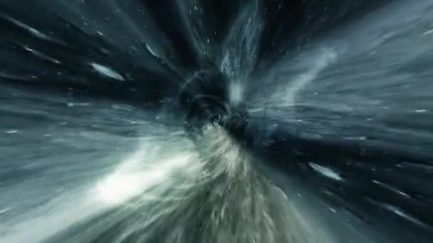 Naadloze Lus Hyper Sprong Ruimte Door Hyperspace Abstract Science Fiction — Stockvideo