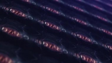 Japonca Arigato Kelime Düzeni döngü animasyonu, İngilizce Çeviri: Teşekkürler. 4K 3D pürüzsüz Japonca kelime Arigato LED ışık duvarı üzerinde altın metin desenli kiremit teşekkür ederim.