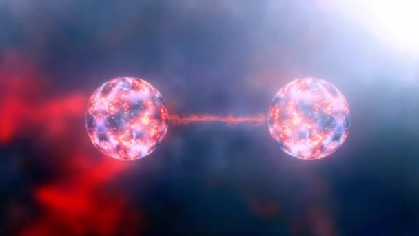 Conceptual Quantum Emaranhado Futuro Fundo Ciência Física Estado Quântico Cada — Vídeo de Stock