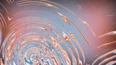 Soyut parlak, çok renkli kıvrımlı dokuma döngüsü hareketi. 4K 3D, kusursuz, renksiz, soyut, renkli tasarım girdap dokusu arka planı. Modern renkli duvar kâğıdı. Garip holografik arkaplan.