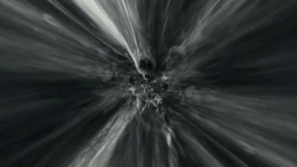 Vol Abstrait Dans Vortex Travers Temps Espace Nuages Animation Voyage — Video