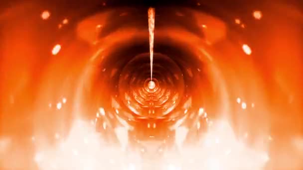 Абстрактне Полум Енергії Вогню Зал Вихрові Потоки Енергії Сучасній Безшовній — стокове відео
