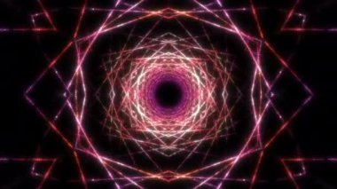 4K Fütürist yüksek teknolojili kablo örgüsü dikişsiz döngüsünün bilgisayarlı hareket grafikleri. Fraktal animasyon kaleydoskop. Psikedelik hareket tasarımı. Dj Vj döngüleri. Dönüşümler. Tasarım şablonu.
