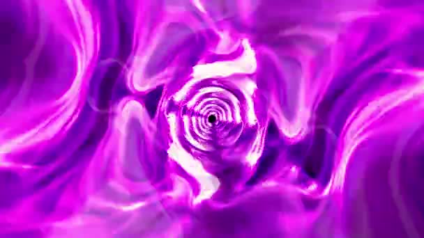 Astratto Pink Purple Wave Vortex Loop Astratto Movimento Grafico Vortice — Video Stock