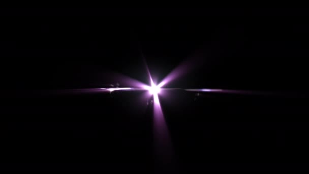 Illusion Violette Abstraite Lumière Torche Optique Stries Rotation Boucle Fond — Video