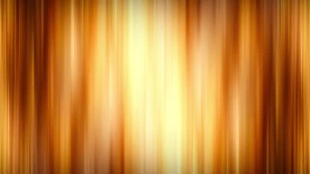 Animatie Lus Geel Goud Knipperen Licht Verticale Lijnen Golf Animatie — Stockvideo