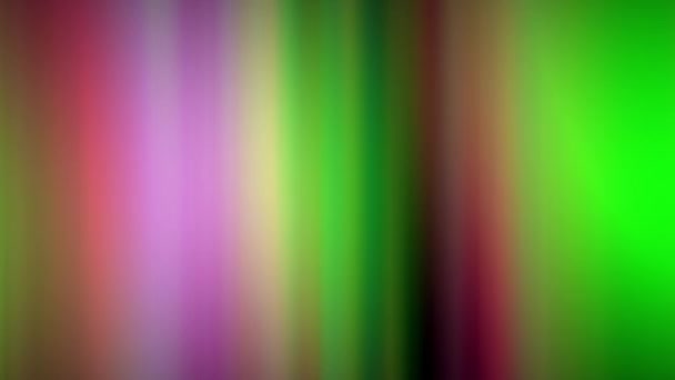 Animace Smyčka Pulzující Gradient Růžová Zelená Vertikální Světlice Světelné Vlny — Stock video