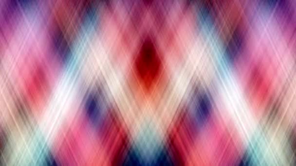 Looped Abstract Multicolored Gradient Light Cross Pattern Motion Graphic Seamless — Stock Video