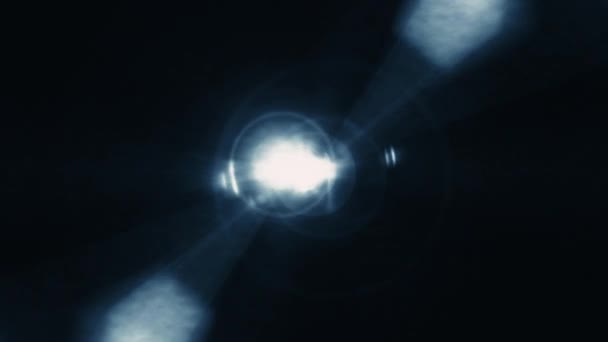 Streszczenie Blue Center Optical Flare Light Tło Efektem Fraktalnego Szumu — Wideo stockowe