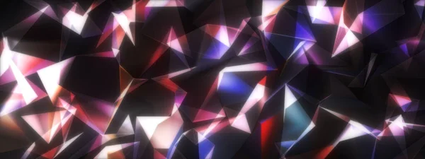 Abstrakt Illustration Glow Flerfärgad Polygon Canvas För Business Technology Bakgrund — Stockfoto